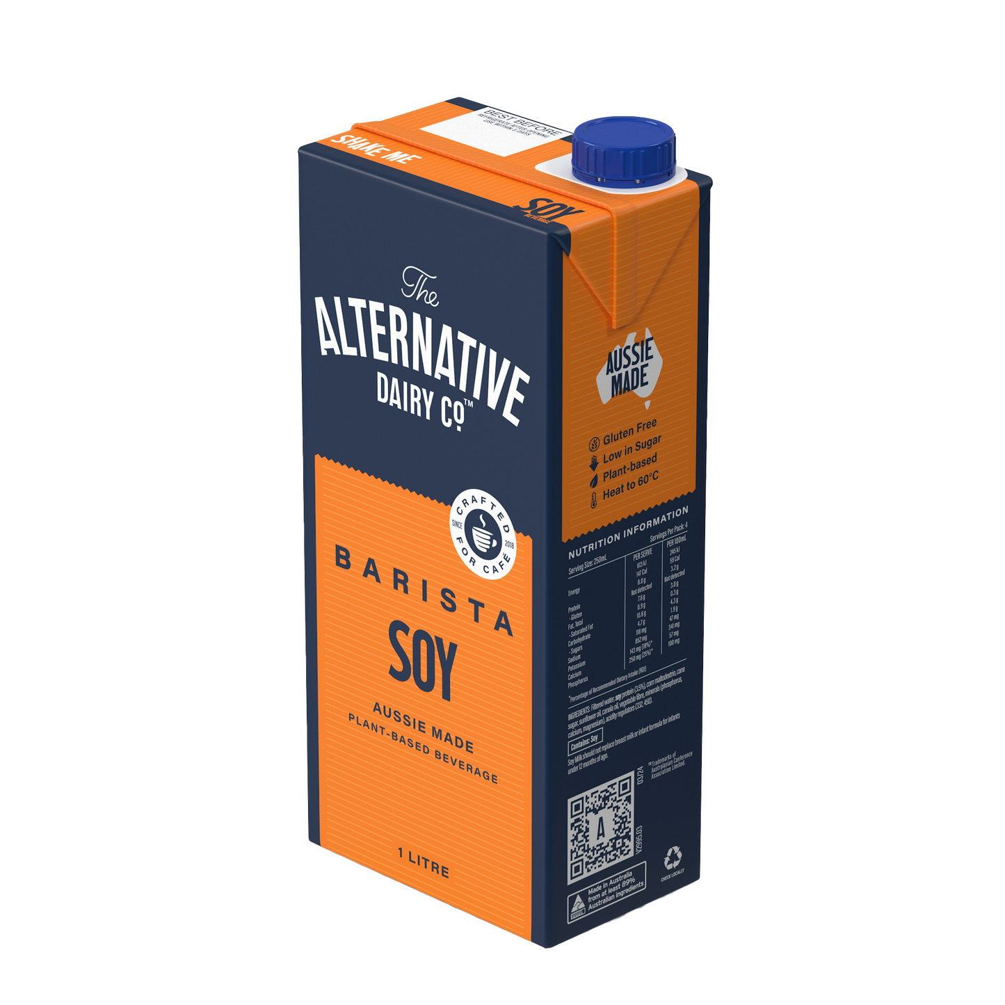 Alternative Dairy Co. Barista Soy Milk 12 x 1L $3 per unit
