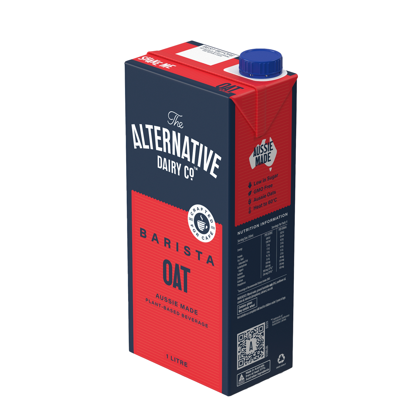 Alternative Dairy Co. Barista Oat Milk 12 x 1L $3.08 per unit